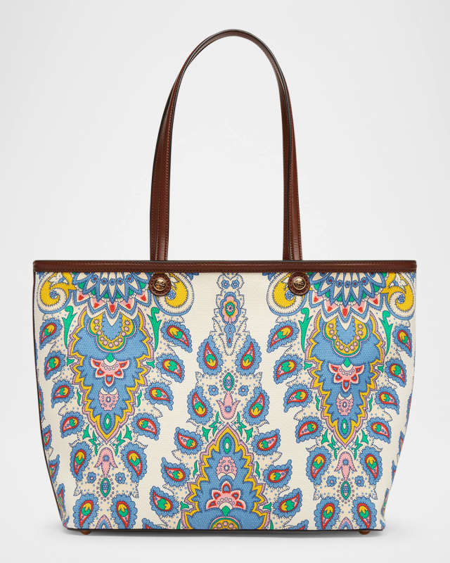 Essential Printed Canvas Shopping Tote Bag
